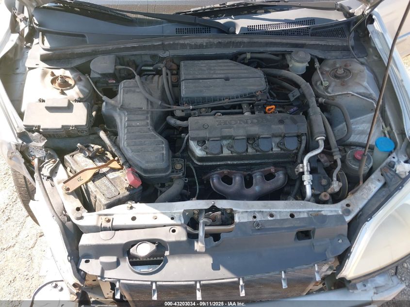 2003 Honda Civic Lx VIN: JHMES16573S003137 Lot: 43203034