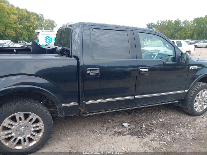 2009 Ford F-150 Fx4/King Ranch/Lariat/Platinum/Xl/Xlt VIN: 1FTPW14V39FA62186 Lot: 43203186