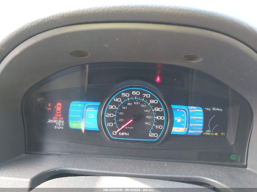 2011 Ford Fusion Hybrid VIN: 3FADP0L36BR144020 Lot: 43203190