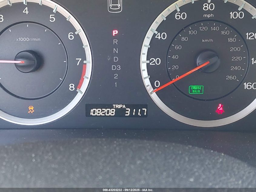 2011 Honda Accord 2.4 Ex-L VIN: 1HGCP2F89BA055286 Lot: 43203232