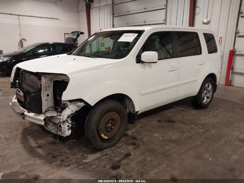 2012 Honda Pilot Ex-L VIN: 5FNYF4H52CB065981 Lot: 43203275
