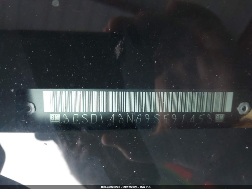 2009 Saturn Vue V6 Xe VIN: 3GSDL43N69S591453 Lot: 43203278