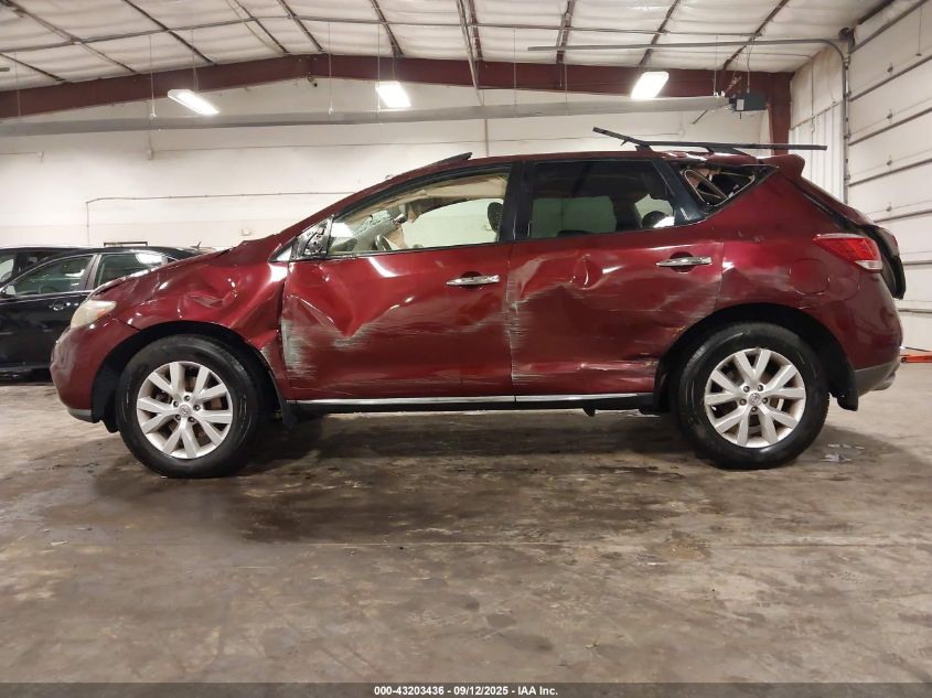 2012 Nissan Murano Sl VIN: JN8AZ1MW9CW200654 Lot: 43203436