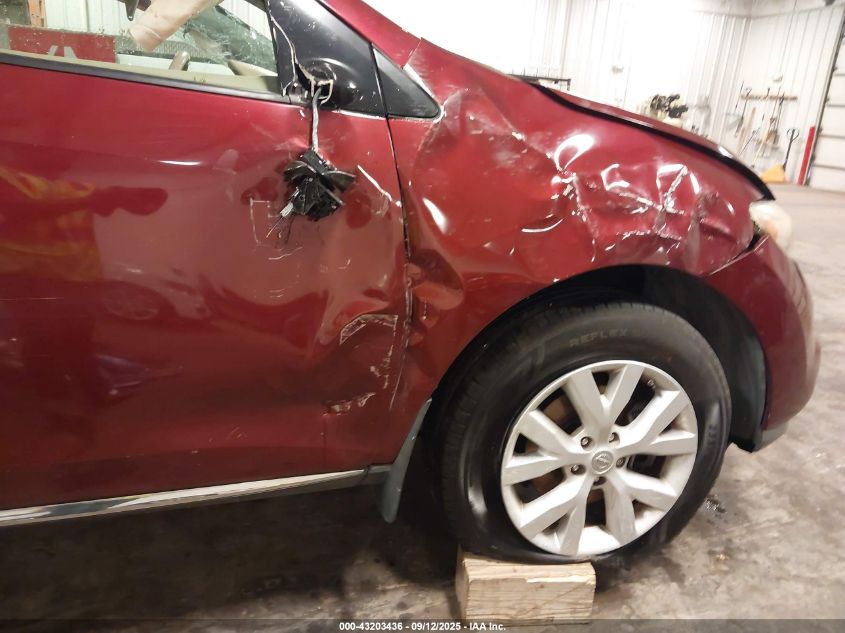 2012 Nissan Murano Sl VIN: JN8AZ1MW9CW200654 Lot: 43203436