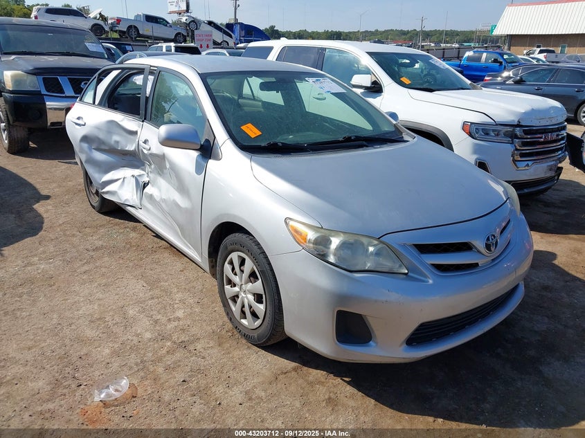 2011 Toyota Corolla Le silver sedan gasoline JTDBU4EE4B9151673 photo #1