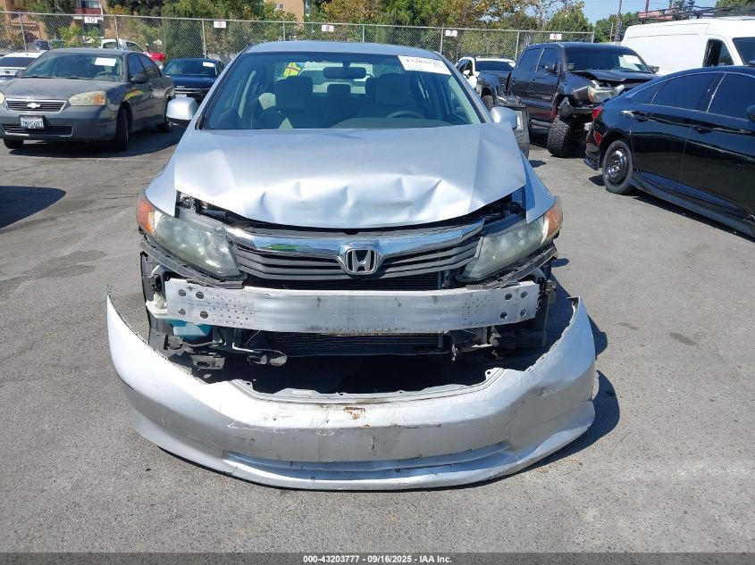 2012 Honda Civic Lx VIN: 19XFB2F53CE385973 Lot: 43203777