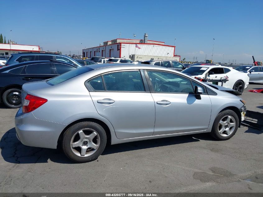 2012 Honda Civic Lx VIN: 19XFB2F53CE385973 Lot: 43203777
