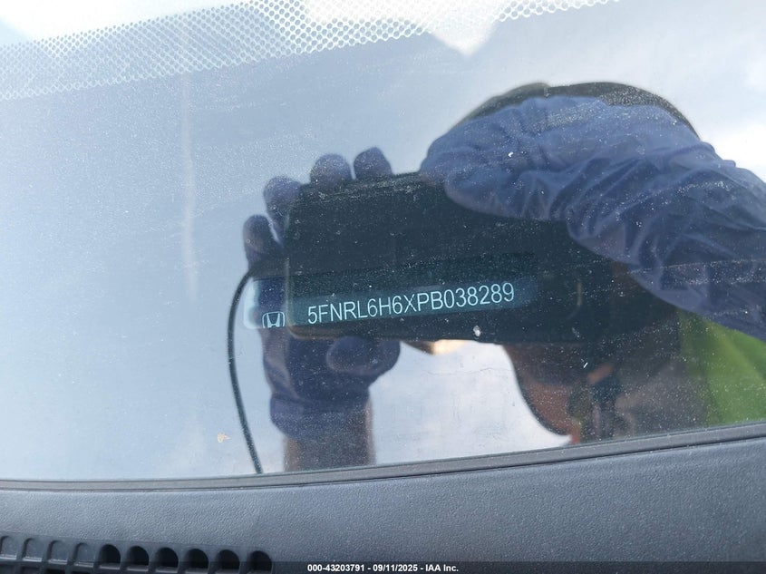 2023 Honda Odyssey Ex-L VIN: 5FNRL6H6XPB038289 Lot: 43203791