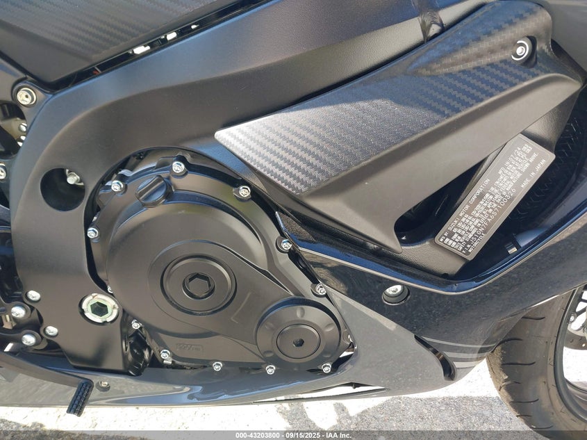 2025 Suzuki Gsx-R600 VIN: JS1GN7FA6S7100326 Lot: 43203800