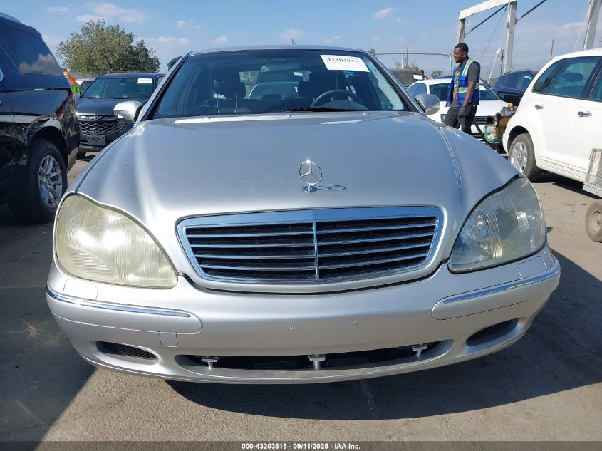 2000 Mercedes-Benz S 500 VIN: WDBNG75J3YA074707 Lot: 43203815