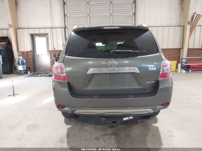 2008 Toyota Highlander Hybrid Limited VIN: JTEEW44A082024941 Lot: 43203830