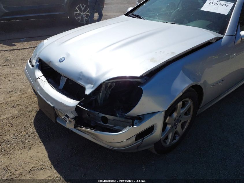 2002 Mercedes-Benz Slk 230 Kompressor VIN: WDBKK49F72F259438 Lot: 43203835