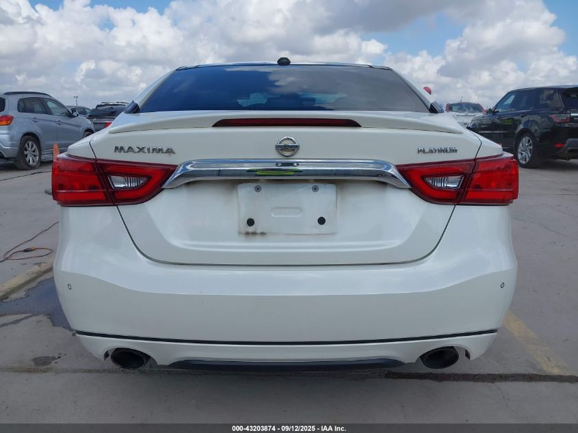 2017 Nissan Maxima 3.5 Platinum VIN: 1N4AA6AP4HC416875 Lot: 43203874