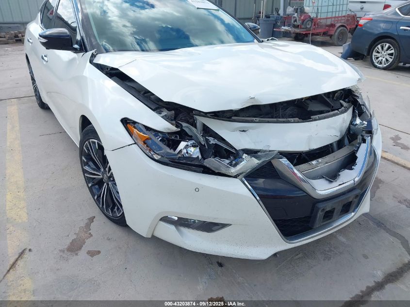 2017 Nissan Maxima 3.5 Platinum VIN: 1N4AA6AP4HC416875 Lot: 43203874