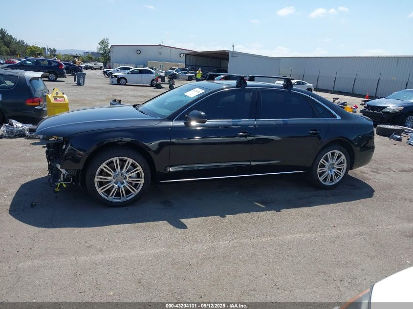 2014 Audi A8 L 4.0T VIN: WAUR2AFD2EN005502 Lot: 43204131