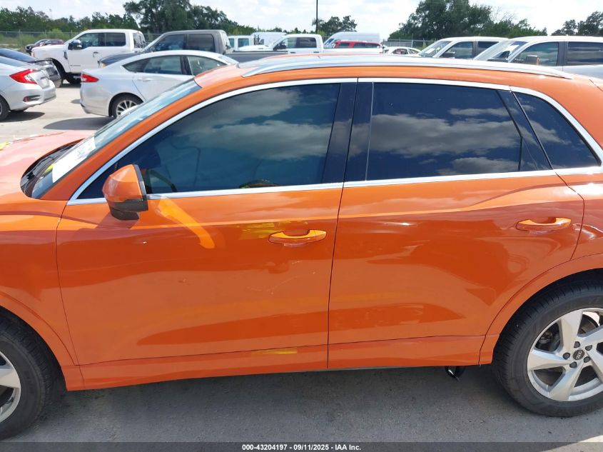 2021 Audi Q3 Premium 40 Tfsi Quattro Tiptronic VIN: WA1AUCF39M1128212 Lot: 43204197