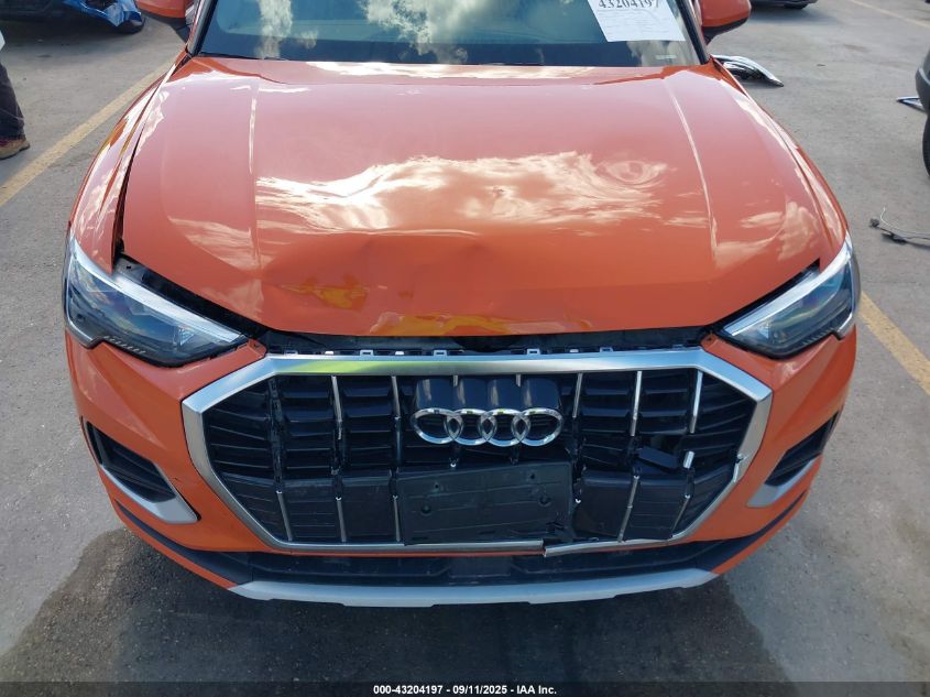 2021 Audi Q3 Premium 40 Tfsi Quattro Tiptronic VIN: WA1AUCF39M1128212 Lot: 43204197