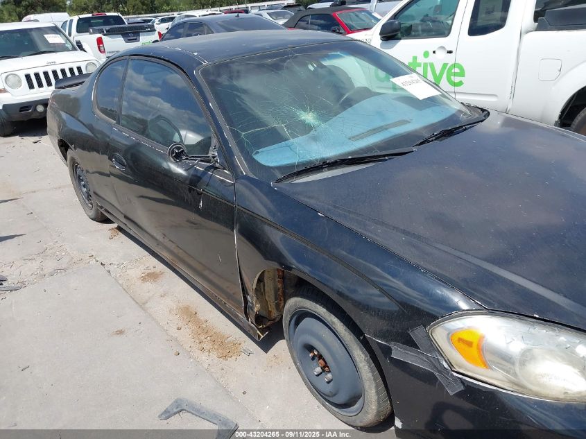 2006 Chevrolet Monte Carlo Lt VIN: 2G1WK151569283711 Lot: 43204265