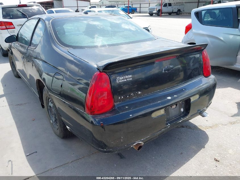 2006 Chevrolet Monte Carlo Lt VIN: 2G1WK151569283711 Lot: 43204265