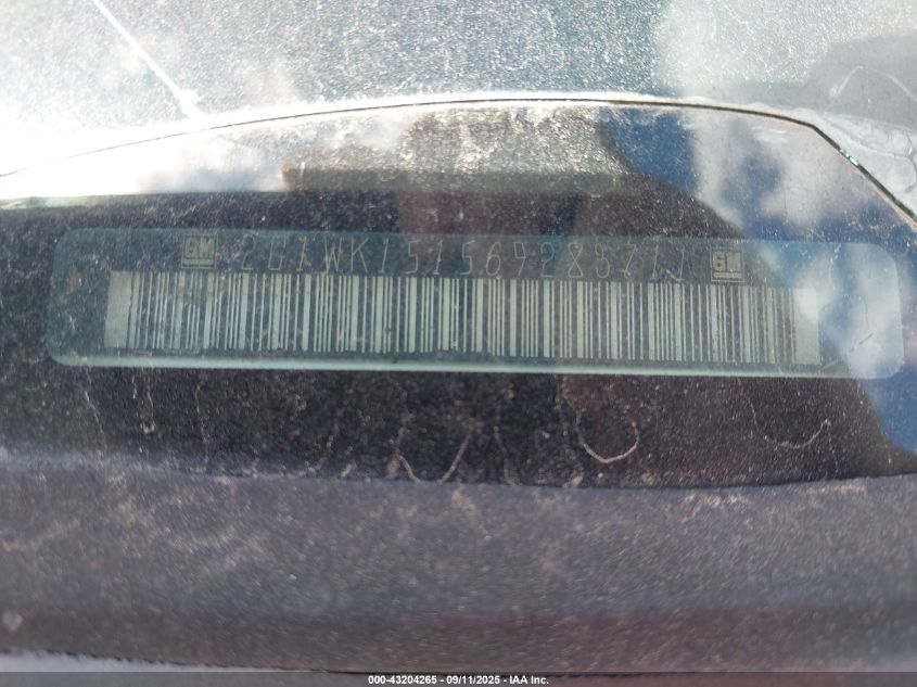 2006 Chevrolet Monte Carlo Lt VIN: 2G1WK151569283711 Lot: 43204265