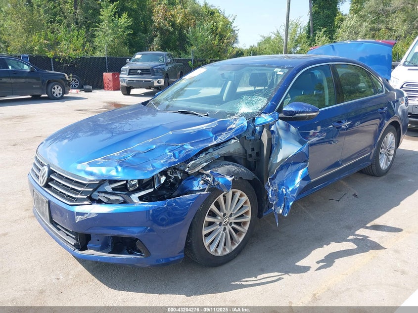 2017 Volkswagen Passat 1.8T Se blue sedan gasoline 1VWBT7A31HC069062 photo #3