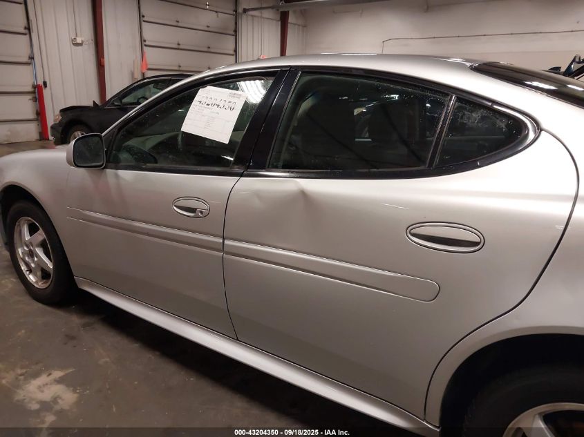 2004 Pontiac Grand Prix Gt1 VIN: 2G2WP522541345783 Lot: 43204350
