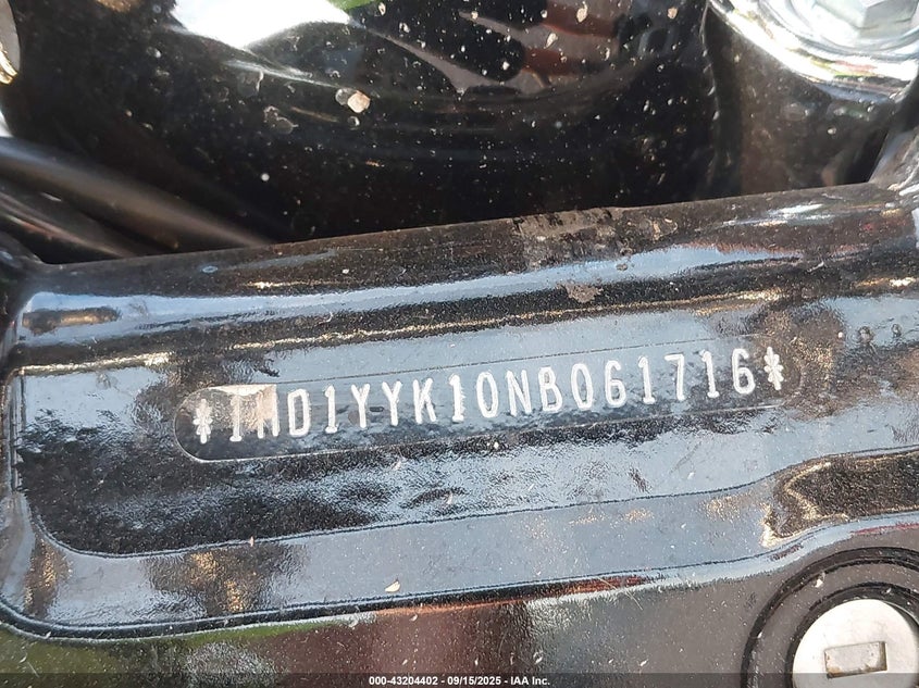 2022 Harley-Davidson Fxbbs VIN: 1HD1YYK10NB061716 Lot: 43204402