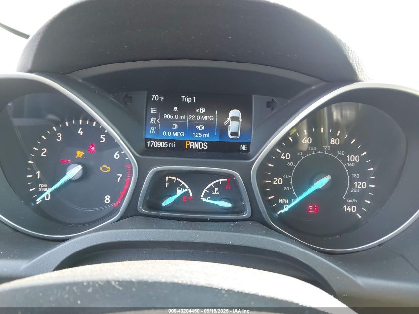 2017 Ford Escape Se VIN: 1FMCU9GD1HUC71289 Lot: 43204450