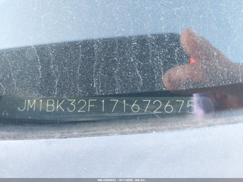 2007 Mazda 3 I VIN: JM1BK32F171672675 Lot: 43204523