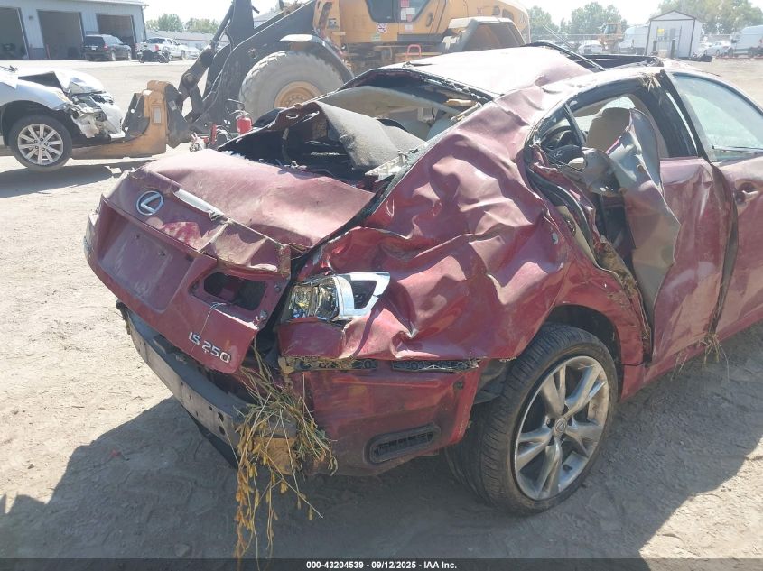 2009 Lexus Is 250 VIN: JTHBK262392089814 Lot: 43204539