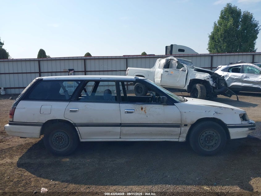 1991 Subaru Legacy L/Hx/Px/Rx VIN: JF2BJ63C4MP902597 Lot: 43204549