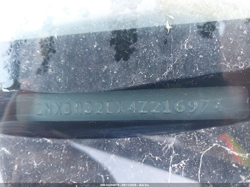 2004 Toyota Corolla S VIN: 1NXBR32EX4Z216974 Lot: 43204579