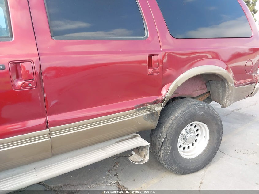 2003 Ford Excursion Eddie Bauer VIN: 1FMNU44S23EA92261 Lot: 43204625