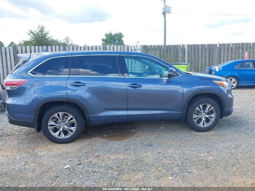 2015 Toyota Highlander Le Plus V6 VIN: 5TDBKRFH3FS190970 Lot: 43204698