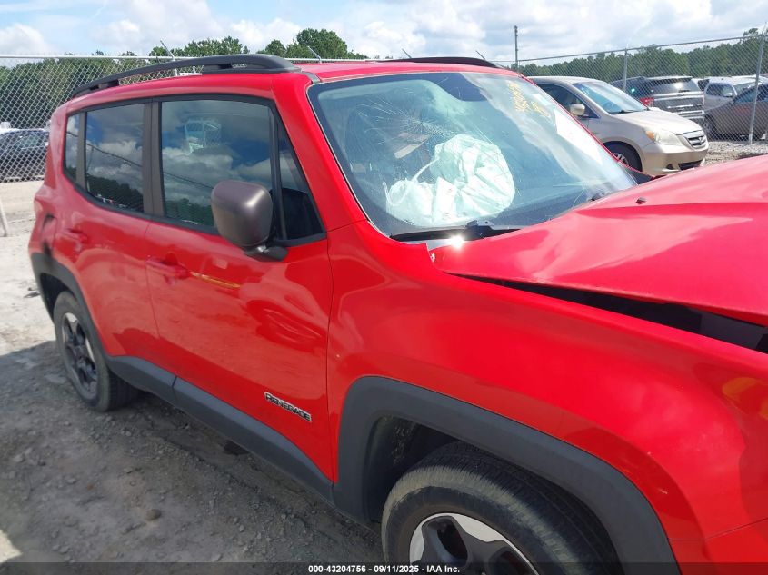 2017 Jeep Renegade Sport Fwd VIN: ZACCJAAB6HPF90310 Lot: 43204756