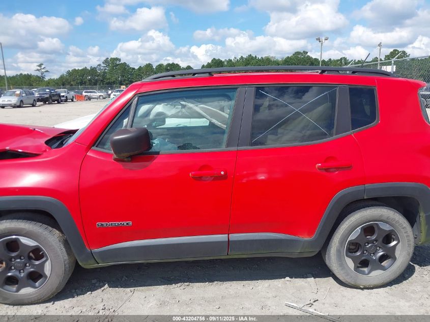 2017 Jeep Renegade Sport Fwd VIN: ZACCJAAB6HPF90310 Lot: 43204756