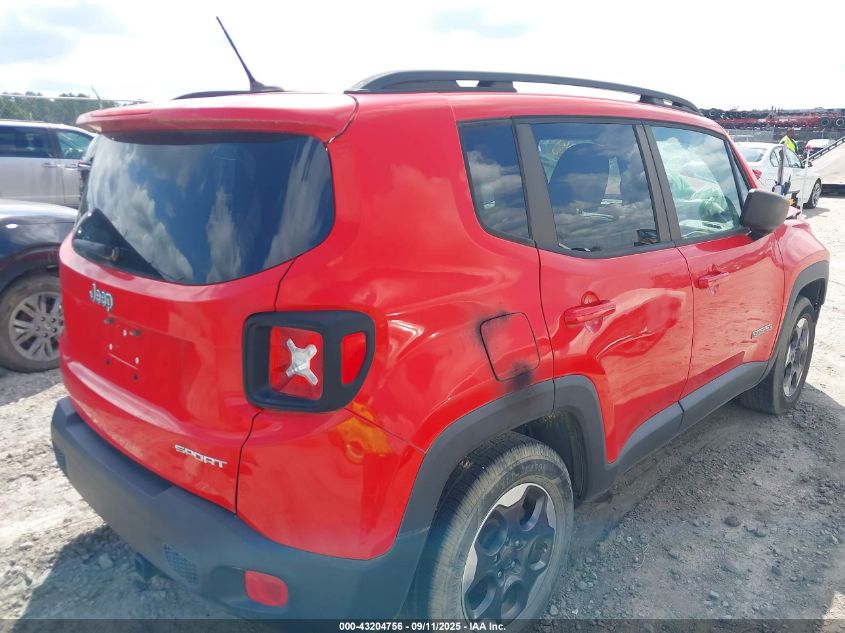 2017 Jeep Renegade Sport Fwd VIN: ZACCJAAB6HPF90310 Lot: 43204756