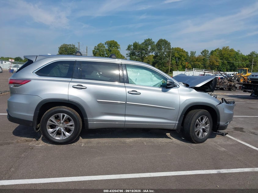 2015 TOYOTA HIGHLANDER XLE - 5TDJKRFH7F5202839