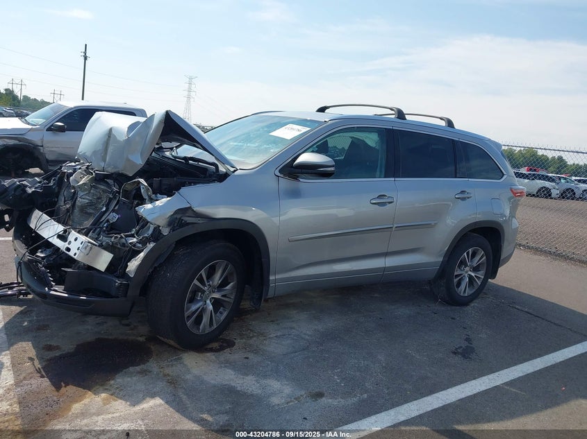 2015 TOYOTA HIGHLANDER XLE - 5TDJKRFH7F5202839