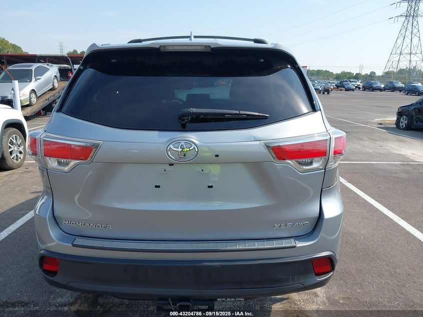 2015 TOYOTA HIGHLANDER XLE - 5TDJKRFH7F5202839