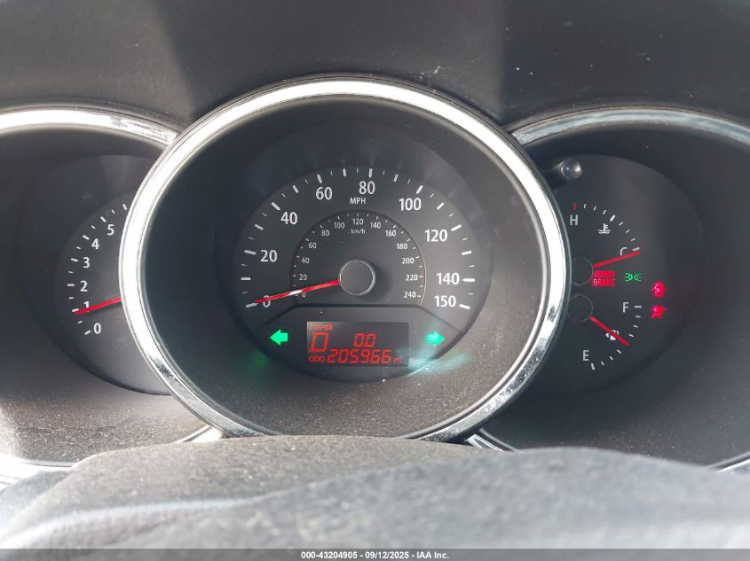 2013 Kia Sorento Lx VIN: 5XYKTDA6XDG378644 Lot: 43204905