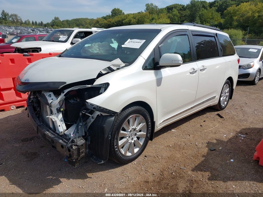2016 TOYOTA SIENNA LIMITED PREMIUM 7 PASSENGER - 5TDYK3DC5GS708948