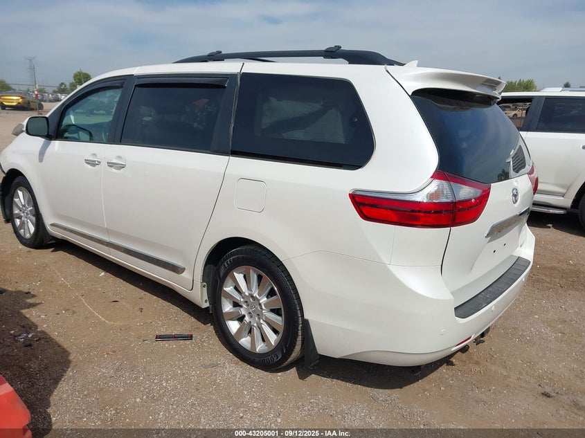 2016 TOYOTA SIENNA LIMITED PREMIUM 7 PASSENGER - 5TDYK3DC5GS708948