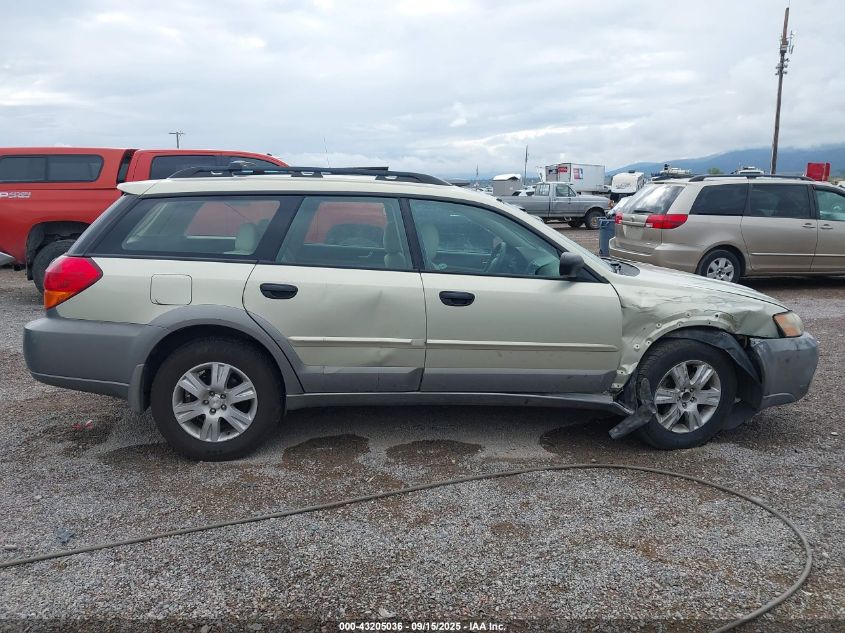2005 Subaru Outback 2.5I VIN: 4S4BP61C057391287 Lot: 43205036