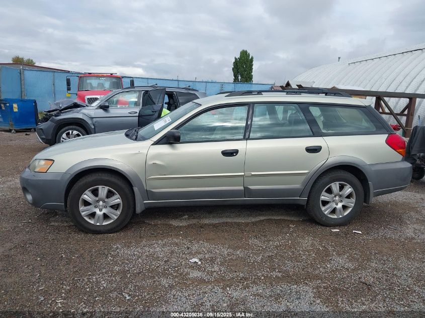 2005 Subaru Outback 2.5I VIN: 4S4BP61C057391287 Lot: 43205036