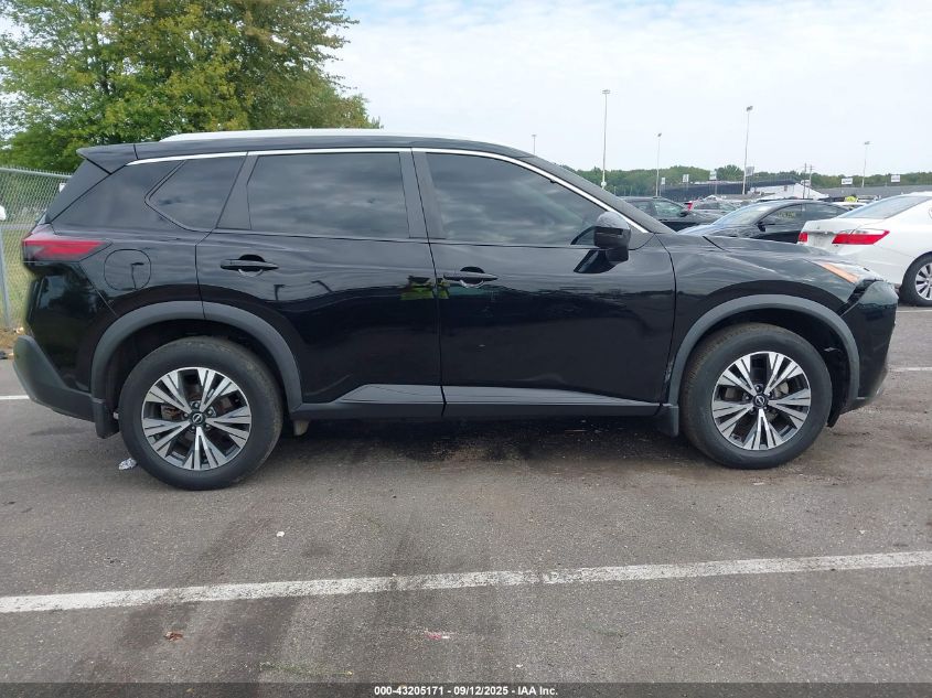 2022 Nissan Rogue Sv Intelligent Awd VIN: 5N1BT3BB3NC709345 Lot: 43205171