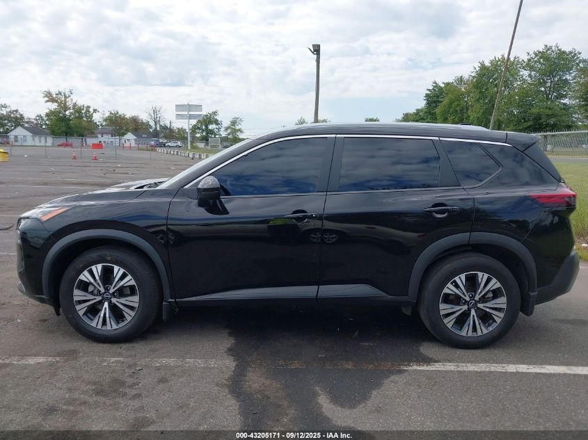 2022 Nissan Rogue Sv Intelligent Awd VIN: 5N1BT3BB3NC709345 Lot: 43205171