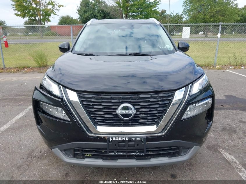 2022 Nissan Rogue Sv Intelligent Awd VIN: 5N1BT3BB3NC709345 Lot: 43205171