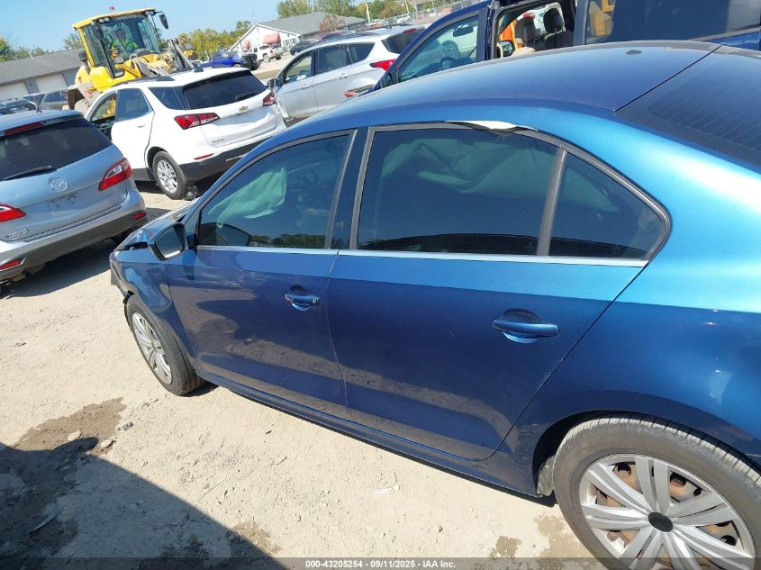 2017 Volkswagen Jetta 1.4T S VIN: 3VW2B7AJ3HM298486 Lot: 43205254