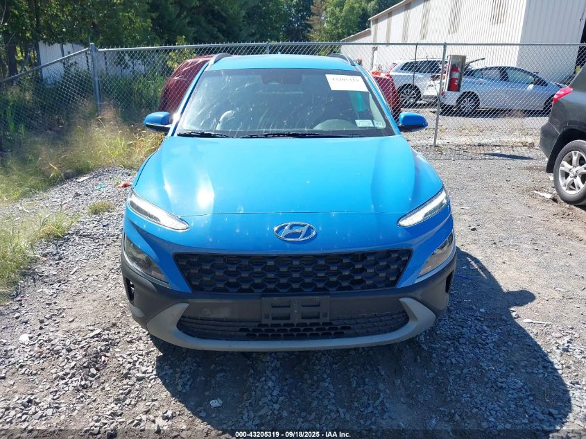 2022 Hyundai Kona Sel VIN: KM8K6CAB2NU923083 Lot: 43205319